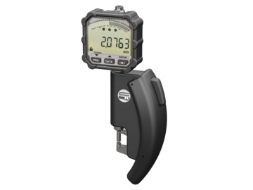 Digital micrometer with turnable LED display and tolerance mode, device temperature monitoring, USB interface and optional software